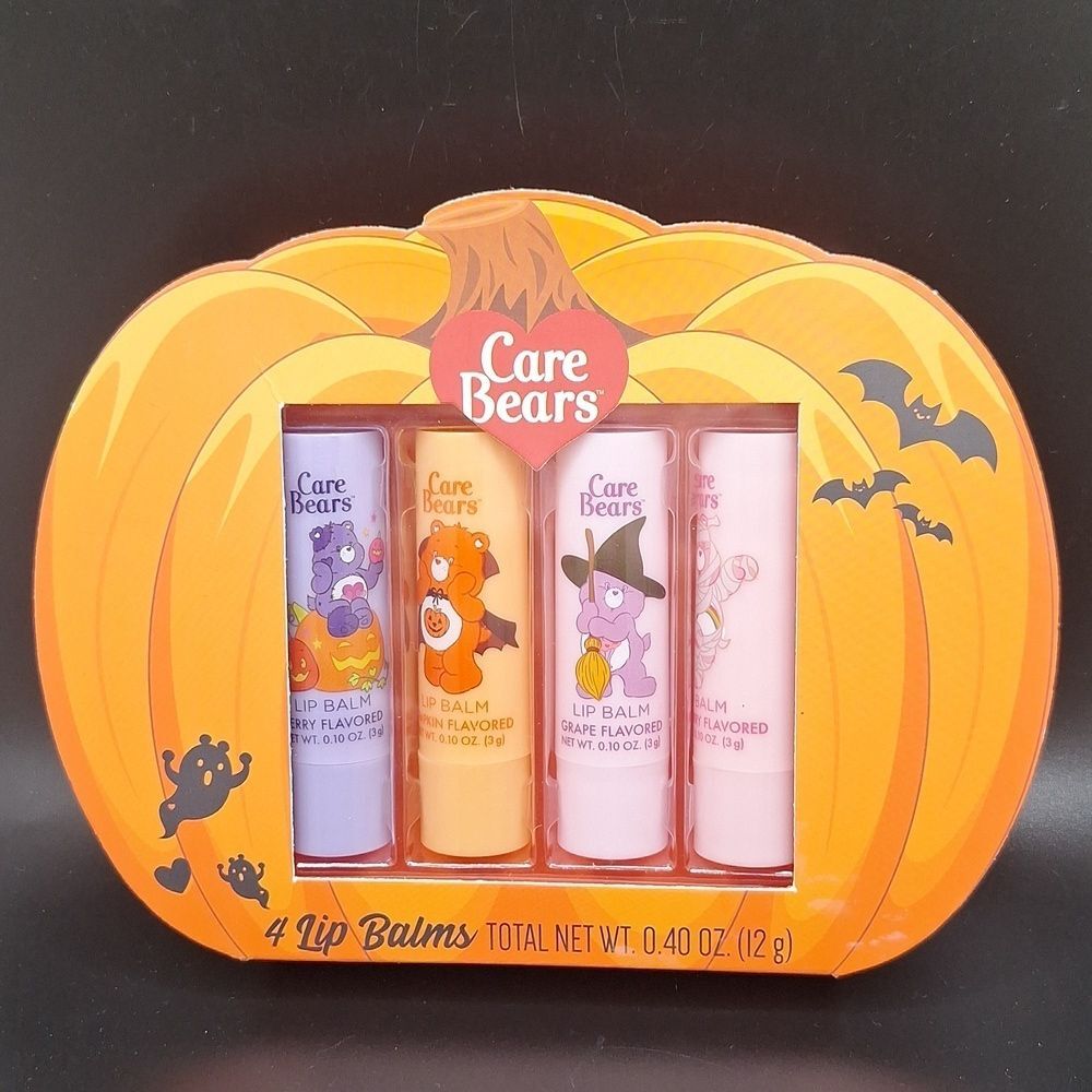 Care Bears Lip balm pumpkin flavor berry lip set 4 pack